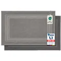 2er Badvorleger aus 100% Baumwolle, 600 GSM, Duschvorleger, Waschbar, Badtepp...