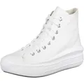 CONVERSE Chuck Taylor All Star Move Platform Sneaker Damen in white-natural ivory-black, Größe 37