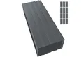 Mondeer Wellplatte Dachplatten(12-tlg), 12x Trapezblech 115cm x 45cm verzinkt Profilblech Dachblech