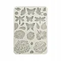 Silikonform A5 - Secret Diary Schmetterlinge & Blumen, Gießform