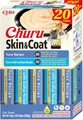 INABA Churu Skin & Coat mit Omega 3, Omega 6, Taurine, Thunfisch, Getreidefrei, Zuckerfre, Cremige Premium Katzen Leckerlies, Katzen Schleckies für eine gesunde Haut und EIN glänzendes Fell 20 x 14 g