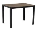 Gardissimo Aluminium Gartentisch Alma 100x70 cm Anthrazit mit Nonwood Tischplatte, Absolut Wetterfest