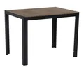Gardissimo Gartentisch Alma rechteckig anthrazit, 100 x 70 cm Balkontisch (Spar-Set, 1-St., 1 Esstisch), Holz-Look / Aluminium / wetterfest / pflegeleicht