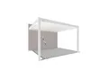 PergoLine Superior Wand Pergola 3,6 m x 4 m weiß