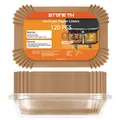 120 Stück Backpapier für Heißluftfritteuse Ninja Dual, Airfryer mit Doppelkam...