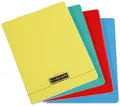 Clairefontaine 18050C - Packung mit 10 Heften Calligraphe geheftet, DIN A4, französische Lineatur, 48 Blatt, 90g, farbig sortiert, 1 Pack