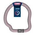 ABUS Kettenschloss Goose Lock – biegsames, klapperfreies Fahrradschloss aus gehärtetem Stahl – 6 mm stark – 110 cm lang – mit Schlüssel – Altrosa