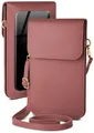 moex Handyhülle moex® CitySling für Samsung Galaxy A12, Handytasche zum Umhängen kleine Handtasche mit Handyfach Touch-Fenster