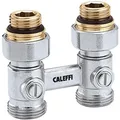 Caleffi - Zweirohr Hahnblock 3/4'' Eurokonus X 1/2''ag Durchgang Gerade 301041