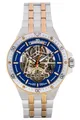 Carl von Zeyten -Urberg Herrenuhr Bicolor Blau Skelettuhrwerk Saphirglas Automat