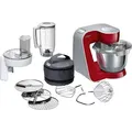 BOSCH Küchenmaschine MUM58720 1000Watt Edelstahl/rot - Rot