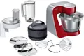 BOSCH Küchenmaschine "Serie 4 MUM58L20, Durchlaufschnitzler, Mixer, grau", rot (deep rot, silber)