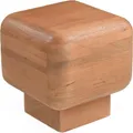 edde Couchtisch Mangoholz Massiv Natur / Block-Design, Masse:45 cm X 45 cm