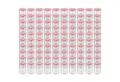 Wellgro Vorratsglas Einmachgläser Schraubdeckel rot kariert - 435 ml, (100-tlg)