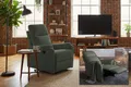 riess-ambiente TV-Sessel HOLLYWOOD grün -Strukturstoff, mit Liegeposition, elektrisch, Federung (Einzelartikel, 1-St), klappbarer Kinosessel - ideal für Schlaf-, Wohnzimmer und Home-Kinos