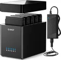 ORICO 5 Bay USBC Hard Drive Enclosure for 3.5 Inch SATA HDD up to 90TB Tool-Free