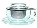 Trendglas Jena - Glastasse mit Edelstahl-Teesieb "Tea Time"  - 0,3l Volumen