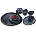 Sänger Servierplatten, Dunkelblau, Keramik, 11-teilig, 16.5x32x38 cm, kratzfest, Tischkultur & Servieren, Servierplatten
