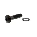 Linsenschraube M8x1.25 40mm Edelstahl A4 schwarz, LSSFB840BK, 7758500