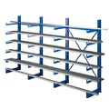 SCHULTE Kragarmregal K1000 14486 enzianblau 375,0 x 50,0 x 200,0 cm