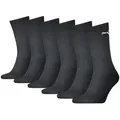 PUMA Socken PUMA UNISEX CREW SOCK 6P ECOM (6 Paar) Cat-Logo, Frottee-Sohle, Ripp-Bündchen schwarz 43-46
