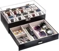 Uhrenbox mit 10 Fächern，Uhrenkasten mit Schublade, Men’s Watch Box, Uhrenaufb...