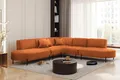 Fun Möbel Ecksofa Sofa VALENCIA Seite universal in Stoff, Rundumbezug