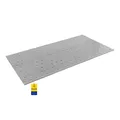 DMX - Flachverbinder verzinkt 10er Set 400x200x2,0 - Lochplatte - Holzverbinder - Stahlverbinder - Lochblech 2mm - Flacheisen - Verbindungsplatte - Metallplatte - Holzbau - Verbindungsblech