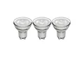 proventa LED-Leuchtmittel LED Spot, GU10, GU10 4W warmweiß Klar PAR16 3-Pack
