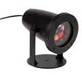 Idena 31353 - LED Projektor für Weihnachten, projiziert bunte Weihnachtsmotive an die Hauswand, mit Transformator und Erdspieß, Deko für Außen, Winter-, Advents- und Weihnachtsdeko