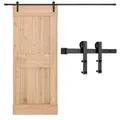 VEVOR Schiebetürsystem 3 m, Schiebetür Beschlag Tragkraft 150 kg, kompatibel mit einer maximalen Breite von 1524 mm und einer Dicke von 34,92 mm bis