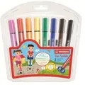 STABILO Trio Scribbi - Filzstift - gemischte Farben - 1.5-2 mm - groß (Packung mit 8)