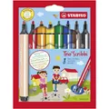 Gefederter Dreikant-Filzstift - STABILO Trio Scribbi - 8er Pack - mit 8