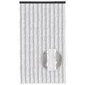 Arsvita Türvorhang Flauschvorhang Breite: 80cm (1 St), Ösen, blickdicht, Insektenschutz Fadengardine für Balkon, Terrasse, Pavillon, Camping grau 80 cm x 200 cm