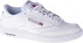 Reebok Herrenschuhe In Weiß Sneaker Leder Club C 85 White/Sheer Grey Größe 45,5