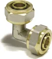Pipetec Schraubfitting-Winkel 90° beidseitig Alu-Verbundrohr 32 x 3 mm : 90° 32 x 3 mm Größe: 90° 32 x 3 mm