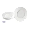 EDUPLAY 110420 Speiseteller für Kinder, Hartglas, Ø 24 cm (6er Pack)