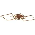 Reality LED-Deckenleuchte Trail 1-flammig Coffee 52,6 cm x 52,6 cm