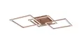 Reality Leuchten LED Deckenleuchte Trail R64493165, Metall Coffee, inkl. 31 Watt LED