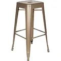 Mid.you Barhocker, Champagner, Metall, konisch, 44x77x44 cm, stapelbar, Esszimmer, Barmöbel, Barhocker