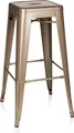 hjh OFFICE Barhocker VANTAGGIO HIGH Metall Hocker bis 150 kg belastbar Sitzhöhe 77 cm