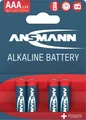 Ledlenser Stirnlampe H3.2, LED-Leuchte, schwarz / 4er Pack AAA Batterien ANSMANN
