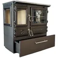 EEK A - Panorama-Holzherd Modell 214-3D BOX mit 6,42kW - Viel Gusseisen!