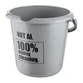 keeeper ilvie Eimer mit integrierter Mess-Skala und ergonomischem Griff, 10 l, Design: Not AI, Nordic Grey