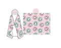 Wohndecke - Kuscheldecke mit Kapuze für Kinder – weich & wärmend – 120x150 cm, Hello Kitty, vielseitig einsetzbar, maximalen Tragekomfort