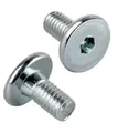 Prima-Online Schraube Flachkopfschrauben Möbelschrauben Möbelverbinder M6 ISK 4mm Typ KF