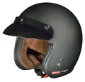 rueger-helmets Motorradhelm RC-583 Jethelm Motorradhelm Chopper Jet Motorrad Roller Bobber Helm ruegerRC-583 Matt Black XS