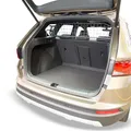Travall Hundegitter kompatibel mit Seat Ateca (2016-) [Panoramadach] Fahrzeugspezifischer Kofferraumschutz Gepäckschutz Trenngitter Ladungsteiler Hochbelastbare Stahl Auto Haustierbarriere