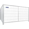 Schake Mobilzaun Profi P Element ohne Haken und Ösen 3,5x2m - Weiß