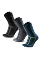 DANISH ENDURANCE Basicsocken Long Distance Crew (3-Paar) Wadenlange Sportsocken für Läufer, Anti-Blasen & Rutschfest